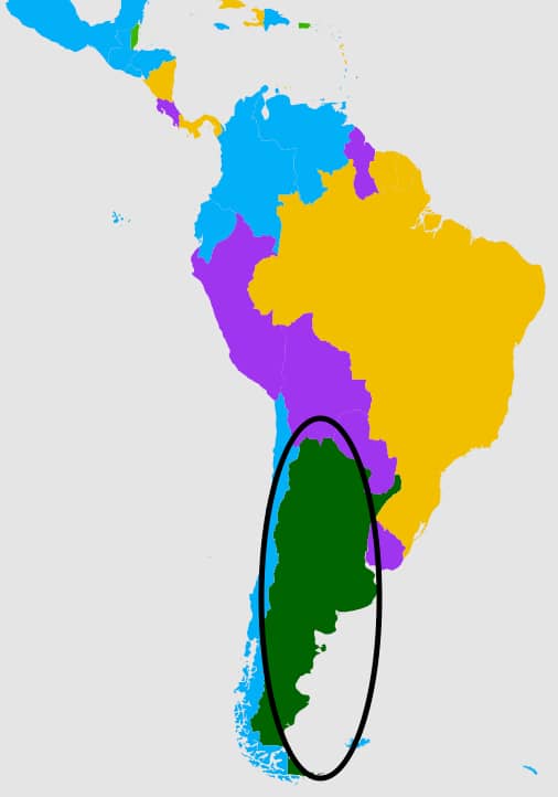 Второй по популярности язык в Аргентине.