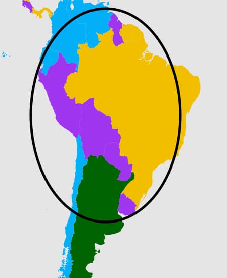 Второй по популярности язык в Южной Америке.
