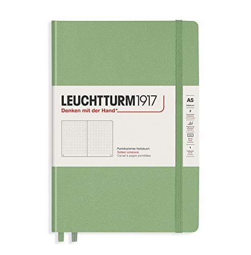 Leuchtturm1917 Специальное издание приглушенные цвета Твердый переплет A5 Средний точечный блокнот - Sage