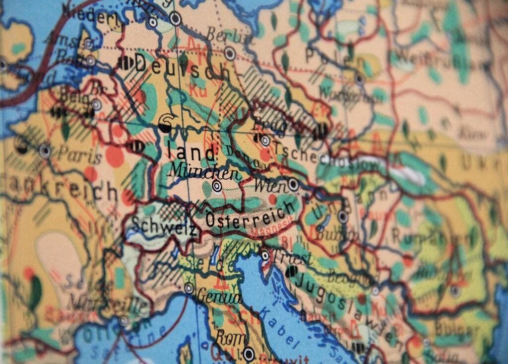 карта Германии и Европы