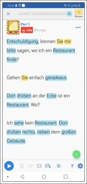 Изучайте немецкий язык с помощью мобильного приложения LingQ
