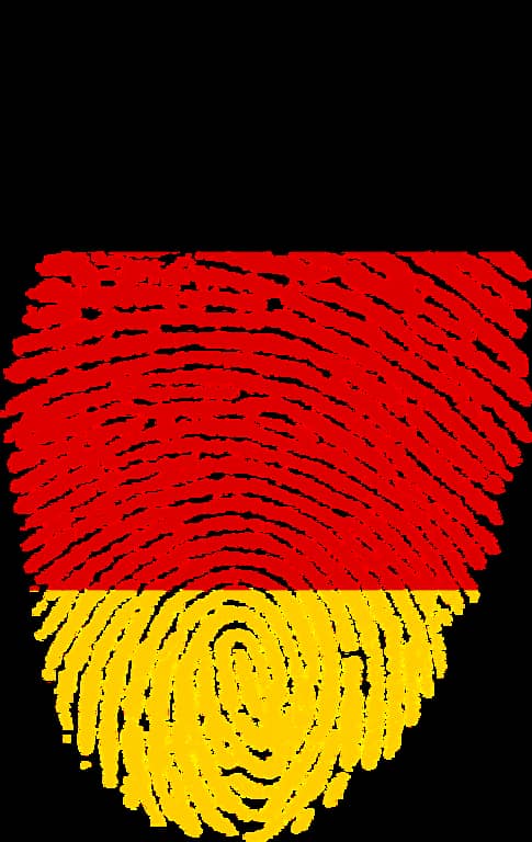 Немецкий цветной отпечаток пальца